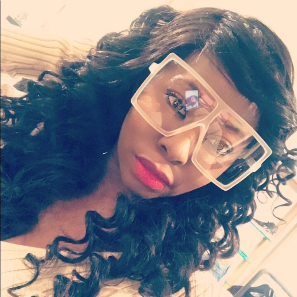 Oversized Same Colored Lens Square Sunglasses